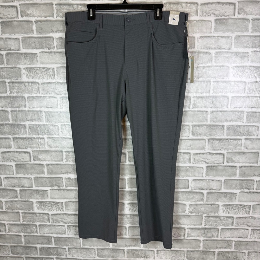 Tommy Bahama Chip Shot Five Pocket Pants 38 x30 Fog Grey ST124404 Mens Golf Pant